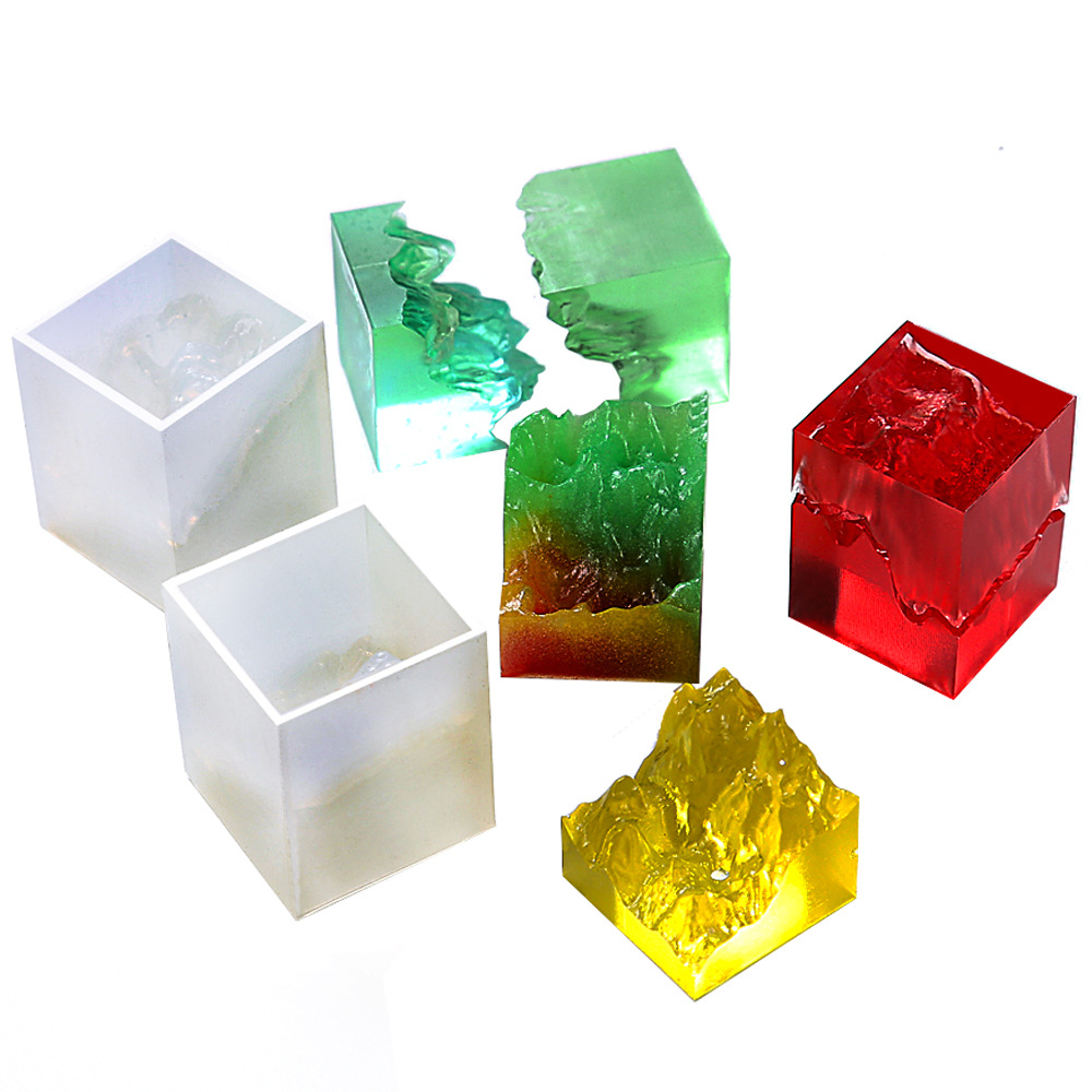 Snow Mountain Stubble Marine Micro Landscape Crystal Drop Glue Diy Mountain Peak Silica Gel Mold Article number: ST20001