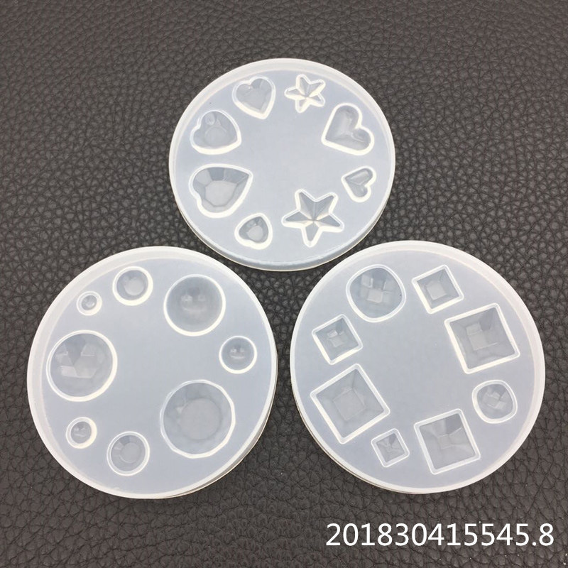 Crystal Drop Mould Earring Small Pendant Mould Handmade Jewelry High Mirror Mould DIY Love Earring