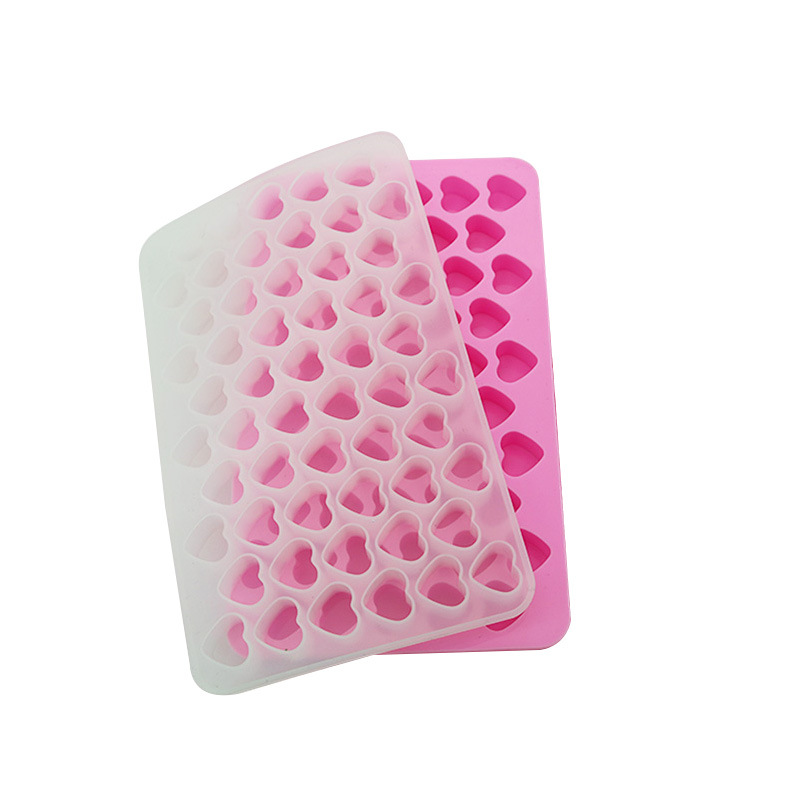 Crystal Drop Diy55 Hole Love Silicone Mold Ice Lattice Chocolate Mirror Hand Pendant