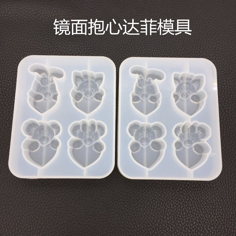 DIY Crystal Drop Glue Holding Center Tamiflu Mold Pendant Silicone Mirror Hand Ornament Gypsum Mold