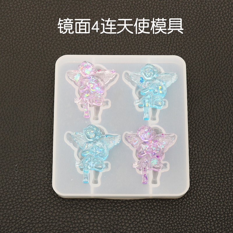 Diy4 Liantian Mold Crystal Drop Glue Mirror Hand Pendant Resin Mold Decoration Makes