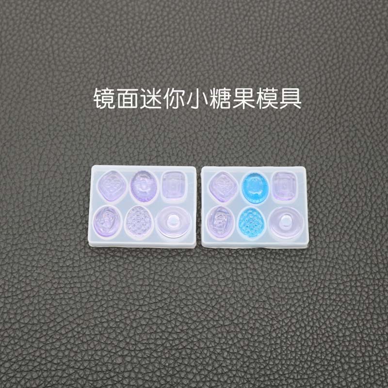 DIY Crystal Drop Mold Cute Candy Mold Pendant Resin Silicone Mold Mini Candy