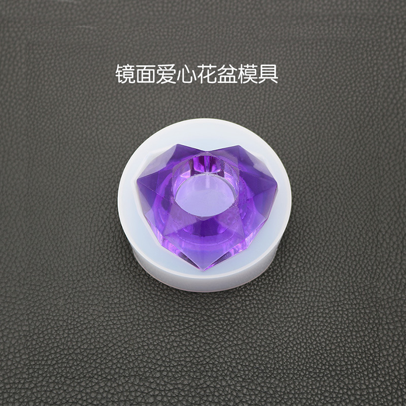 DIY Aromatherapy Gypsum Candle Hand Soap Drop Mold Love New Type of Fleshy Flowerpot Silica Gel