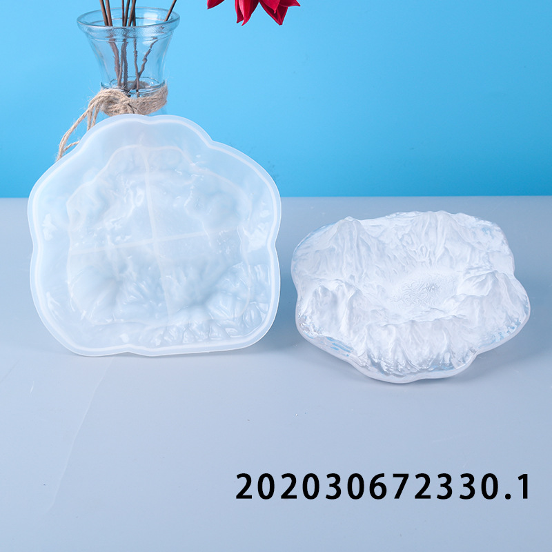 DIY Drop Mold New Snow Ashtray Mountain Silicone Mold Hand Mirror Amazon Hot Sale