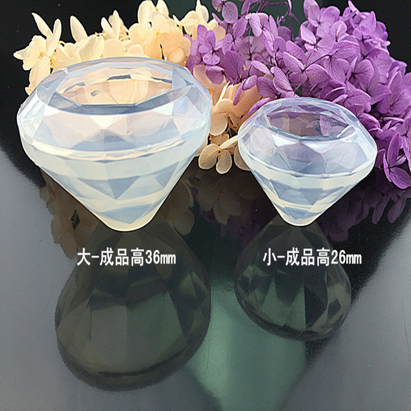 Crystal Drop Glue Diamond Silicone Mold Grinding Free Ocean Diamond Pendant DIY Handmade Jewelry Sample Ornament