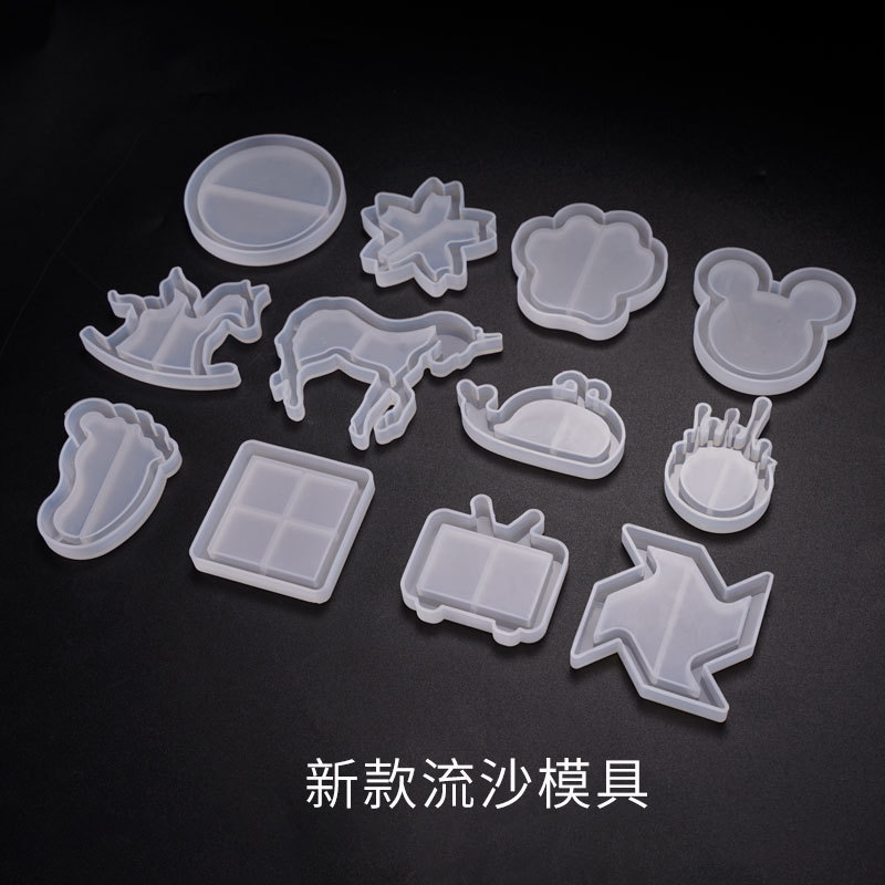 DIY Crystal Drop Mold Quicksand Mold Trojan Windmill Pendant Quicksand Pendant Silicone Mold