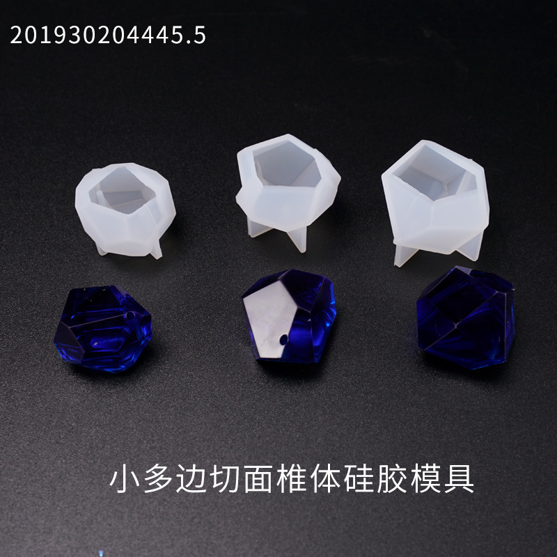 DIY Crystal Drop Mold Small Section Mold Swing Table Decoration Section Vertebral Body Accessories Silica Gel Mold