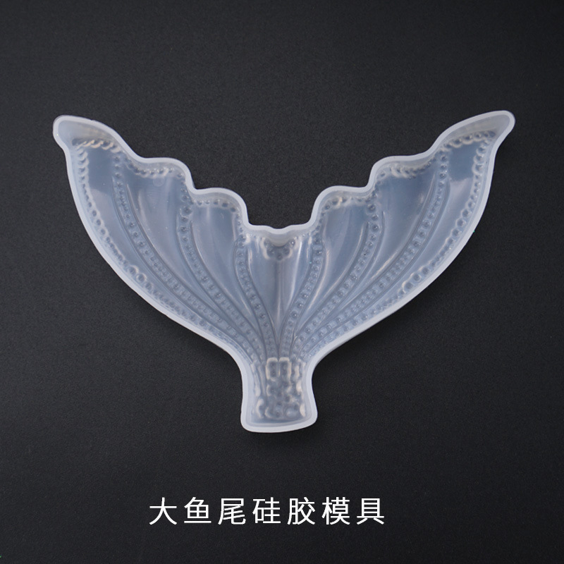 DIY Crystal Drop Mold Three-dimensional Fish Tail Mold Mirror Table Mirror Silicone Mold Wholesale