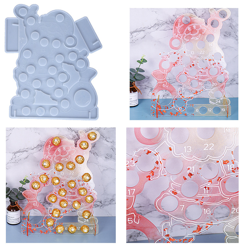 Epoxy Mold Santa Decoration Halloween Mold Amazon Hot Sale