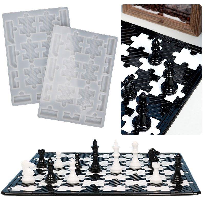 DIY Epoxy Mould Chess Chess Card Party Leisure Puzzle Board Game Manufacturer Wholesale