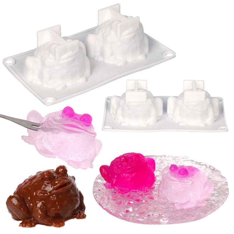 DIY Baking Mold Toad Aroma White Cooler Silicone Mold Mirror Resin