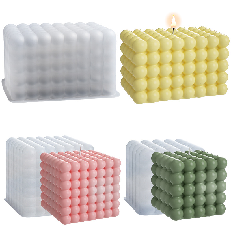 Rectangular square tesseract silicone mold diy candle pendulum handmade creative crystal drip mold